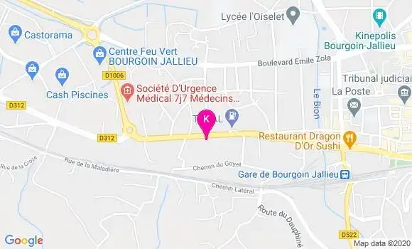 Localisation Jordane Salmon