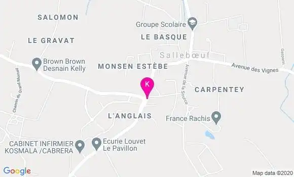 Localisation Pierre Alexandre Cizel