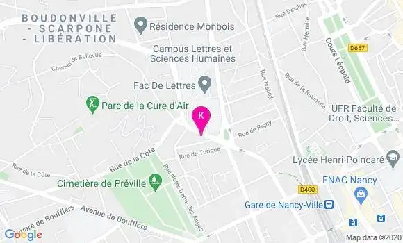 Localisation Leila Chahboune Thouvenot