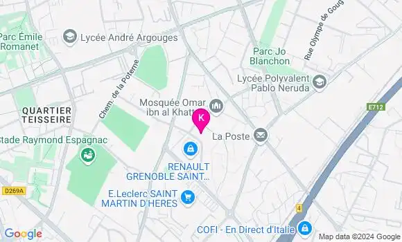Localisation Emilie Poutignat