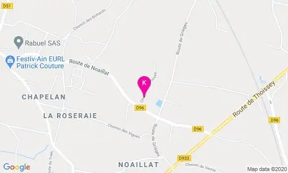 Localisation Claudine Cornin