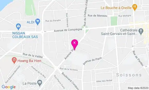 Localisation Mathilde Lesourd
