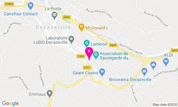 Localisation Oceane Bouyssou