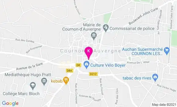 Localisation Sandrine Lanouziere Vilmouth