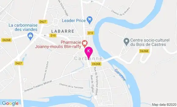 Localisation Nicolas Laforgue