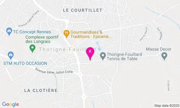 Localisation Damien Rodrigue