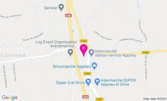 Localisation Camille Hubaut