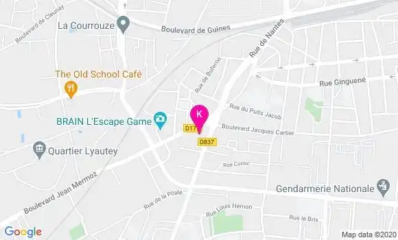Localisation Emilie Grison