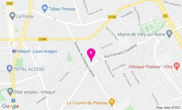Localisation Jacques Olivier Bigot