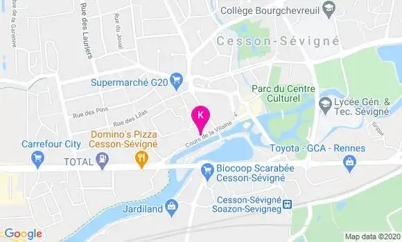 Localisation Camille Huet