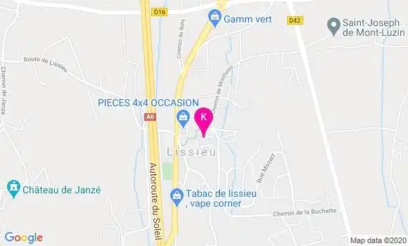 Localisation Lucie Barthomeuf