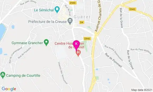 Localisation Claudine Fourest