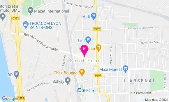 Localisation Martine Faure