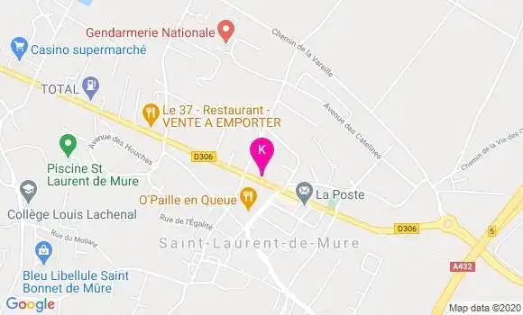 Localisation Valentine Ered