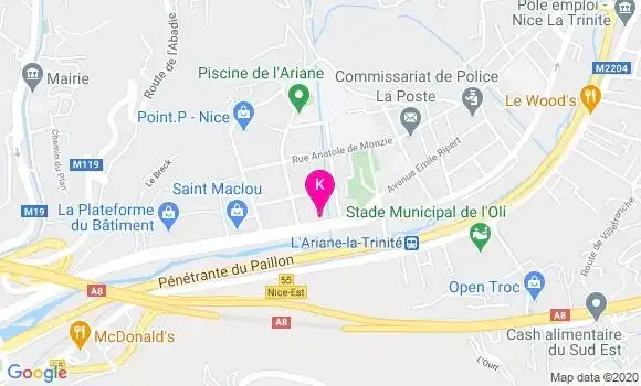 Localisation William Nesa
