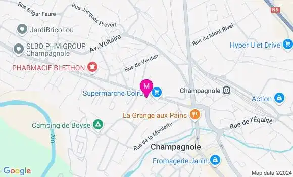 Localisation Manon Oudin