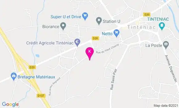 Localisation Erell Georget