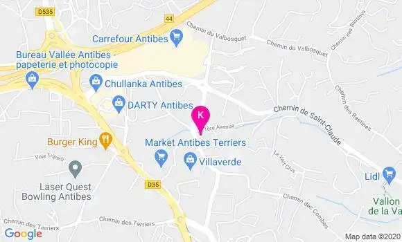 Localisation Alain Calamia