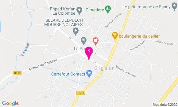 Localisation Aline Dufour Dussossoy
