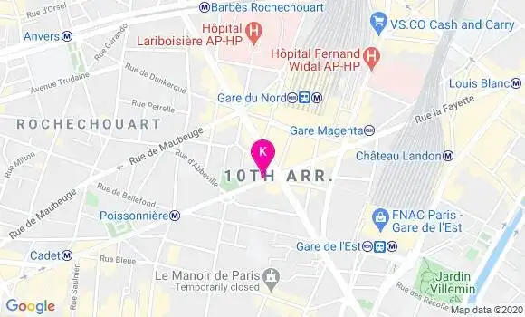 Localisation Baptiste Nicolas
