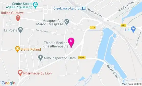 Localisation Thibaut Becker