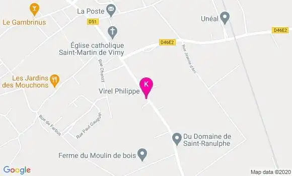 Localisation Adrien Rouillard