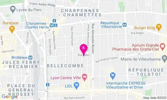 Localisation Odile Equinet Thuillier