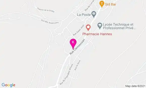 Localisation Thibaud Huet