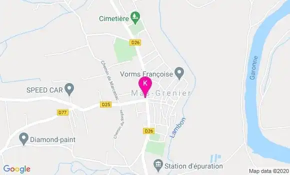 Localisation Laurence Brunet