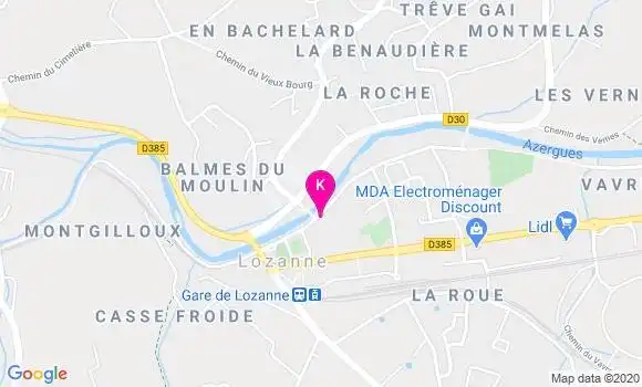 Localisation Gerard Lausin