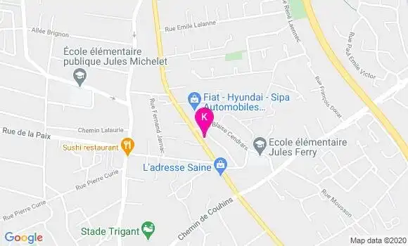 Localisation Coralie Depinois