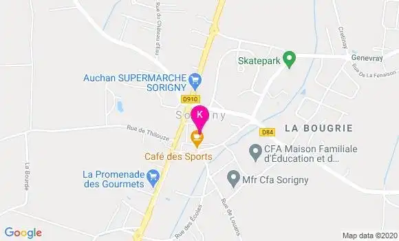 Localisation Franck Auger