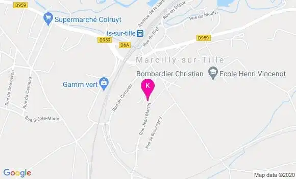 Localisation Anne Claude Bruez