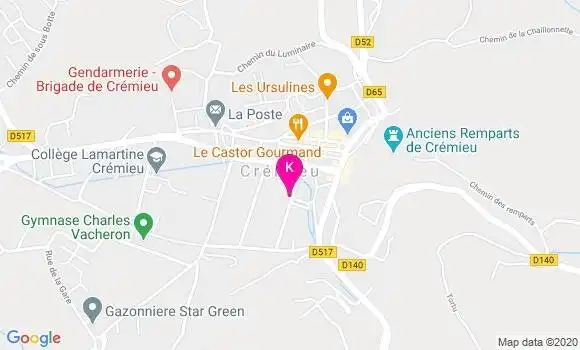 Localisation Julie Teig Tollet