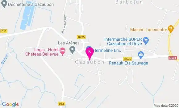 Localisation Audrey Mazard