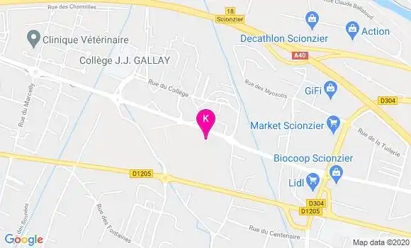 Localisation Adrien Dufour