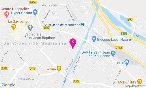 Localisation Emmanuelle Amevet