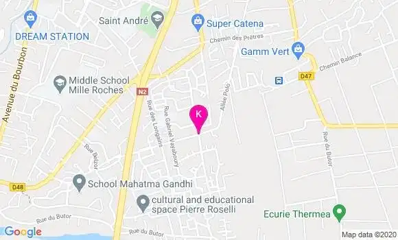 Localisation Coralie Ribeil