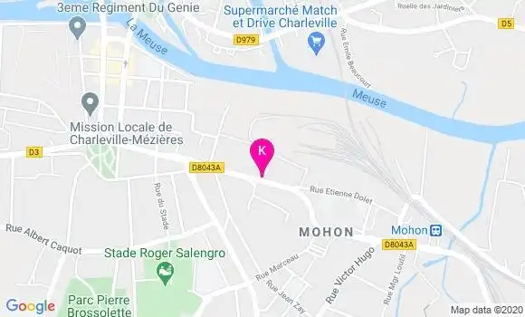 Localisation Justine Dameche