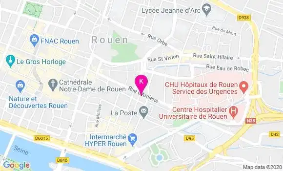 Localisation Nadine Kergroach