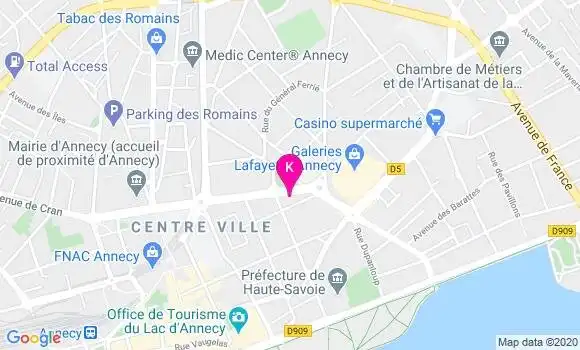 Localisation Clarisse Brien