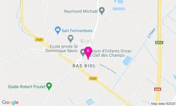 Localisation Nathanael Bougrat