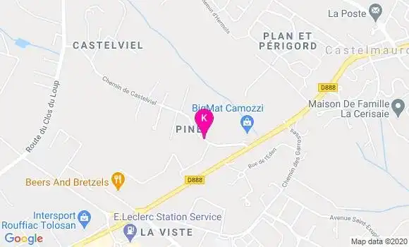 Localisation Thibaut Lavergne