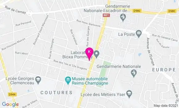 Localisation Elise Chavatte