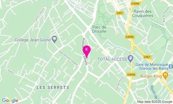 Localisation Virginie Occelli