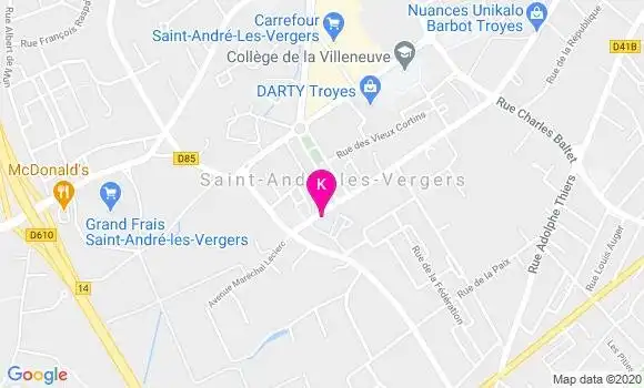 Localisation Olympe Paglia