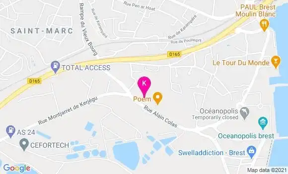 Localisation Marie Odinot Lecoz