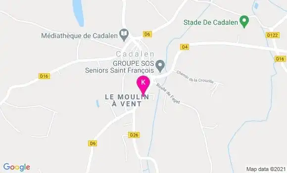 Localisation Sylvain Bonafe