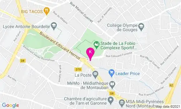 Localisation Corentin Lavigne