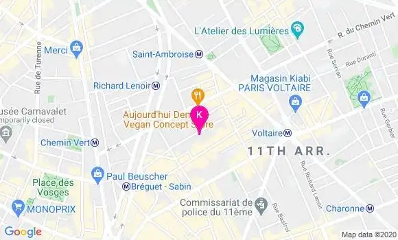 Localisation Claudine Cornier